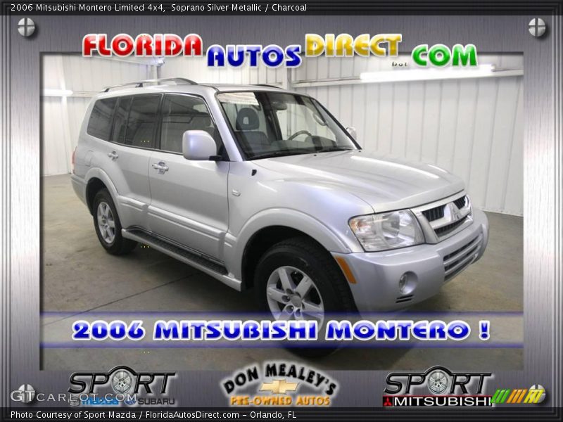 Soprano Silver Metallic / Charcoal 2006 Mitsubishi Montero Limited 4x4
