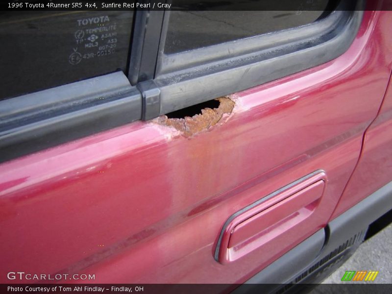 Sunfire Red Pearl / Gray 1996 Toyota 4Runner SR5 4x4