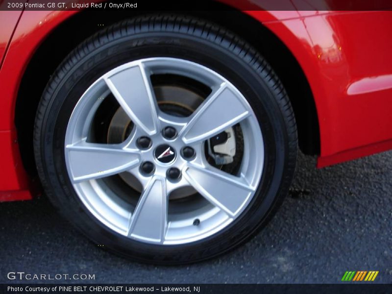 Liquid Red / Onyx/Red 2009 Pontiac G8 GT