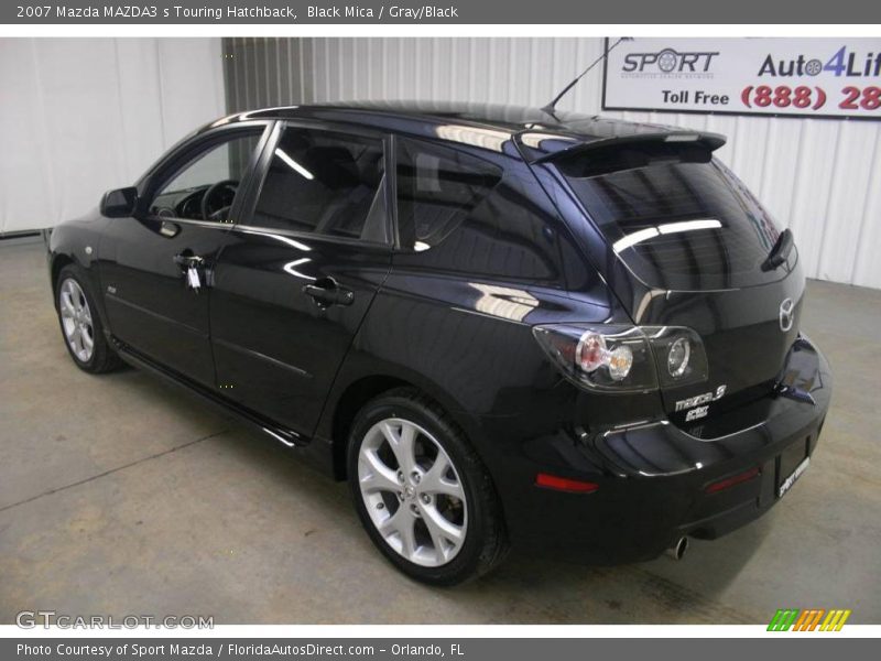 Black Mica / Gray/Black 2007 Mazda MAZDA3 s Touring Hatchback