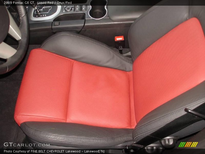 Liquid Red / Onyx/Red 2009 Pontiac G8 GT