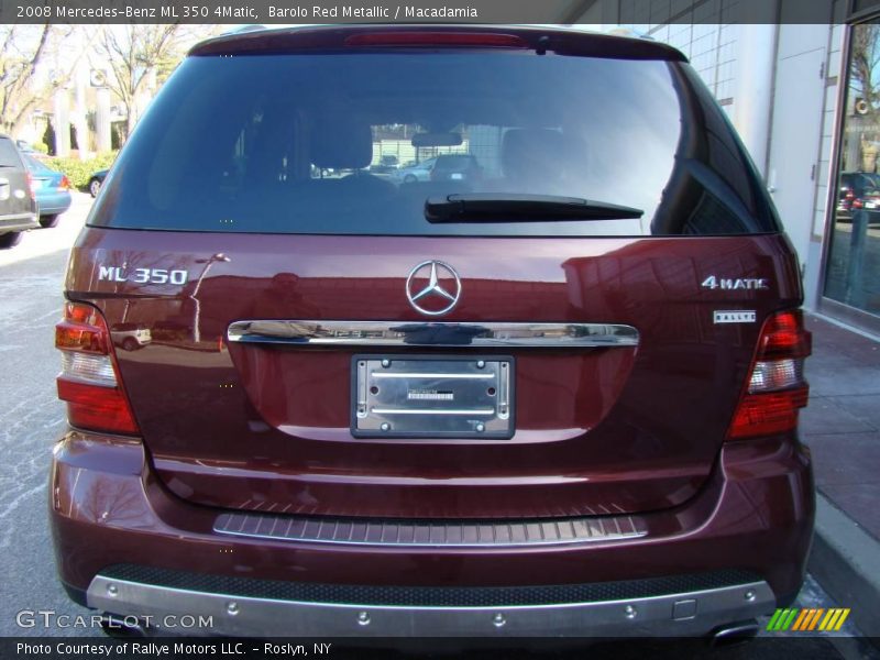 Barolo Red Metallic / Macadamia 2008 Mercedes-Benz ML 350 4Matic