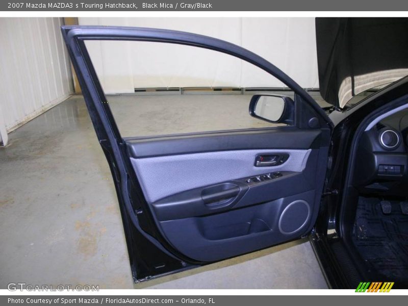 Black Mica / Gray/Black 2007 Mazda MAZDA3 s Touring Hatchback