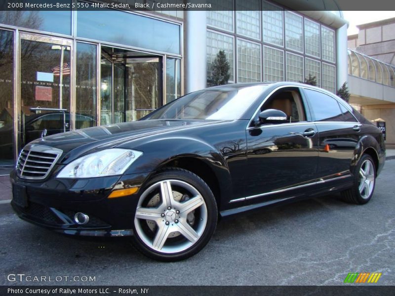 Black / Cashmere/Savanna 2008 Mercedes-Benz S 550 4Matic Sedan