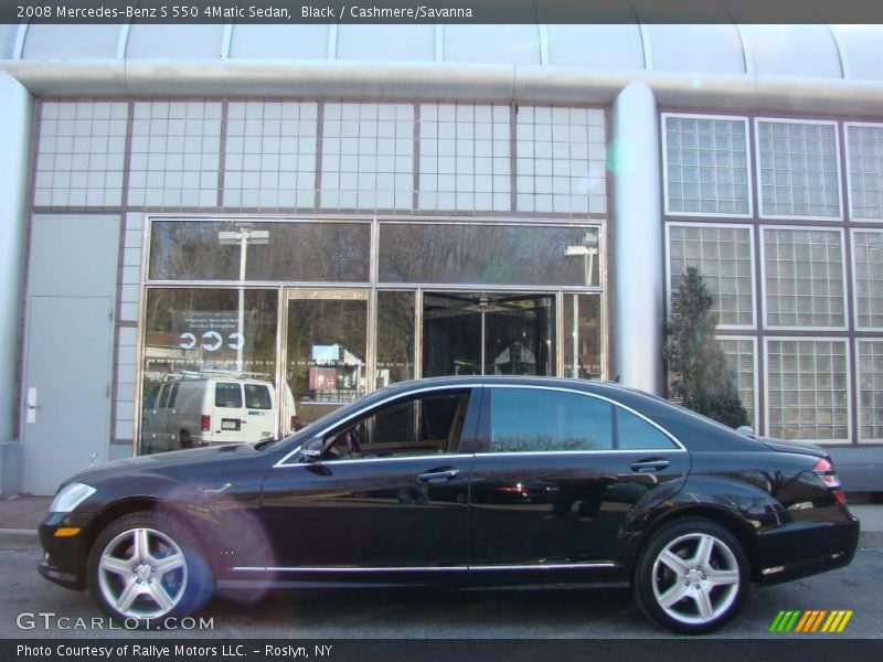 Black / Cashmere/Savanna 2008 Mercedes-Benz S 550 4Matic Sedan