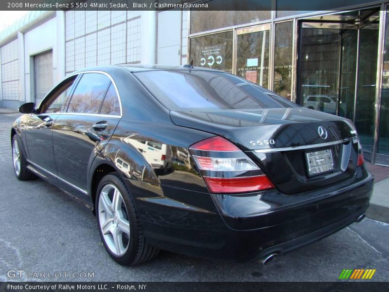 Black / Cashmere/Savanna 2008 Mercedes-Benz S 550 4Matic Sedan