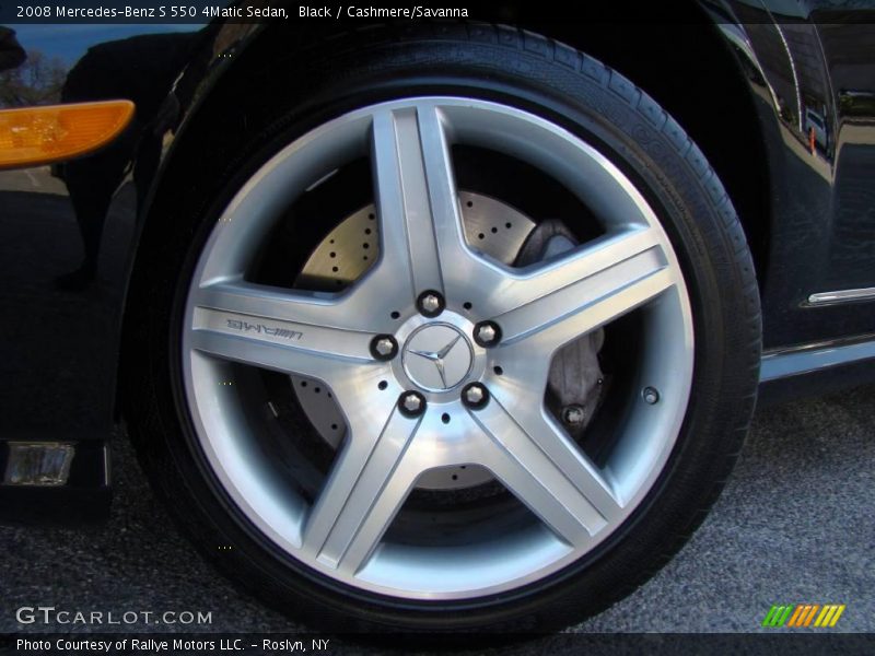 Black / Cashmere/Savanna 2008 Mercedes-Benz S 550 4Matic Sedan