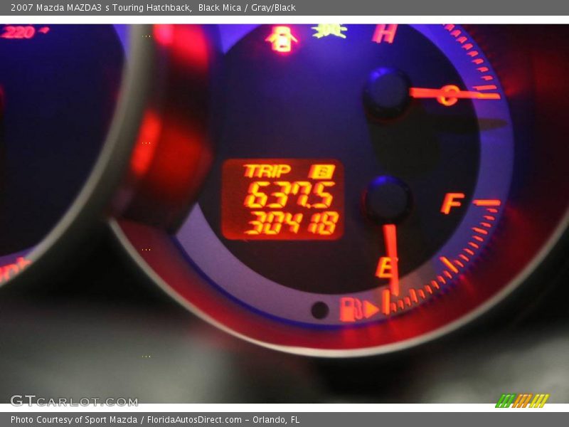 Black Mica / Gray/Black 2007 Mazda MAZDA3 s Touring Hatchback