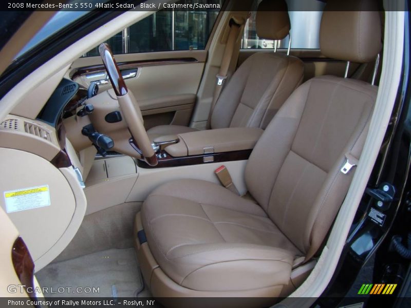Black / Cashmere/Savanna 2008 Mercedes-Benz S 550 4Matic Sedan