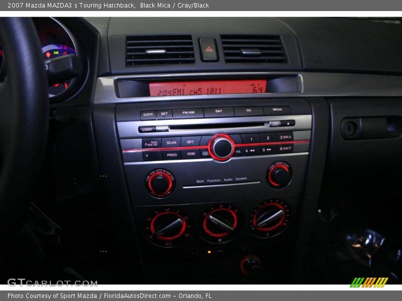 Black Mica / Gray/Black 2007 Mazda MAZDA3 s Touring Hatchback