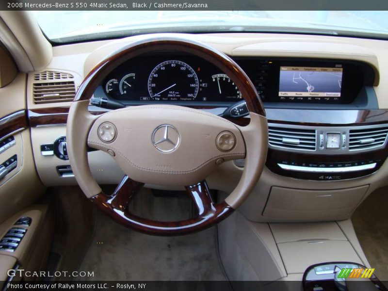 Black / Cashmere/Savanna 2008 Mercedes-Benz S 550 4Matic Sedan