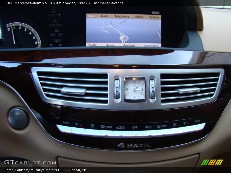 Black / Cashmere/Savanna 2008 Mercedes-Benz S 550 4Matic Sedan