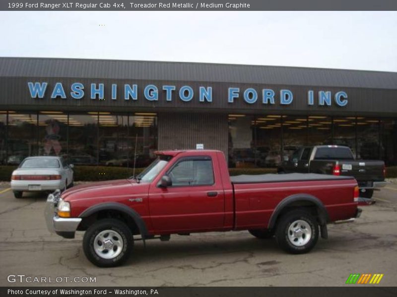 Toreador Red Metallic / Medium Graphite 1999 Ford Ranger XLT Regular Cab 4x4