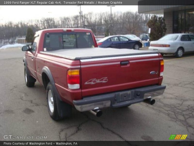Toreador Red Metallic / Medium Graphite 1999 Ford Ranger XLT Regular Cab 4x4