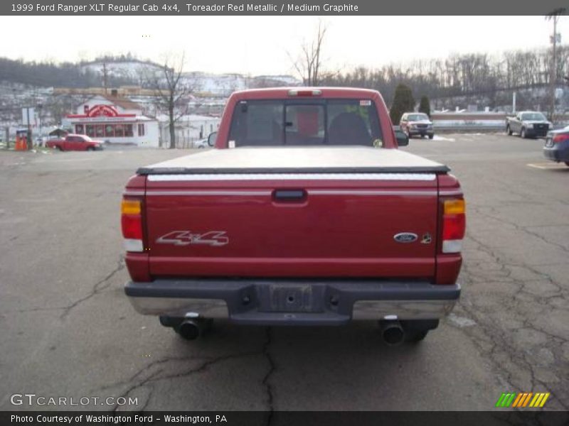 Toreador Red Metallic / Medium Graphite 1999 Ford Ranger XLT Regular Cab 4x4