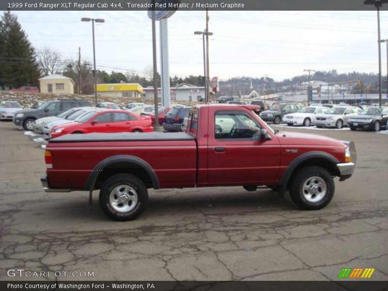 Toreador Red Metallic / Medium Graphite 1999 Ford Ranger XLT Regular Cab 4x4