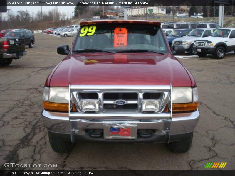 Toreador Red Metallic / Medium Graphite 1999 Ford Ranger XLT Regular Cab 4x4