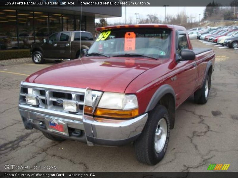 Toreador Red Metallic / Medium Graphite 1999 Ford Ranger XLT Regular Cab 4x4