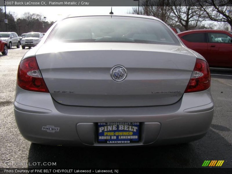 Platinum Metallic / Gray 2007 Buick LaCrosse CX