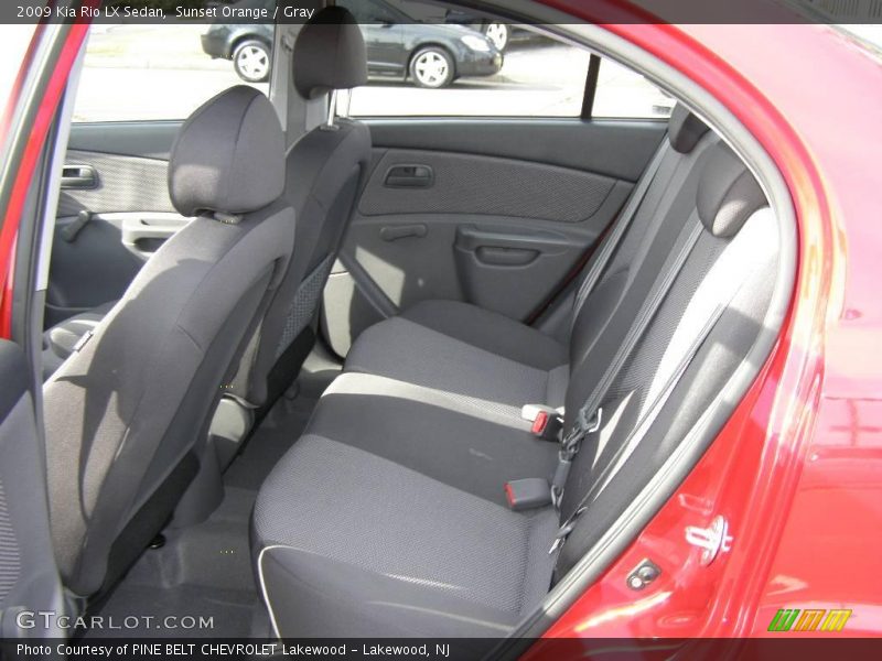 Sunset Orange / Gray 2009 Kia Rio LX Sedan