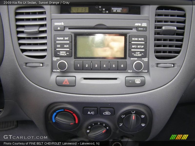 Sunset Orange / Gray 2009 Kia Rio LX Sedan