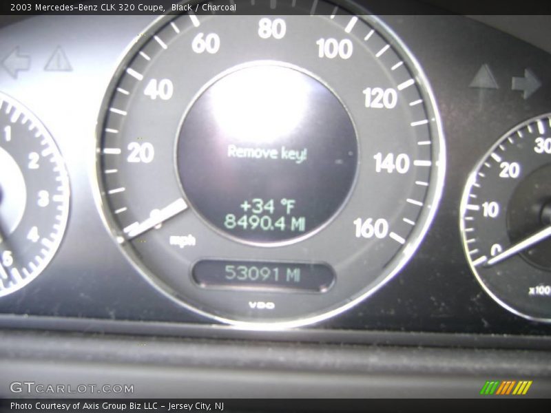 Black / Charcoal 2003 Mercedes-Benz CLK 320 Coupe