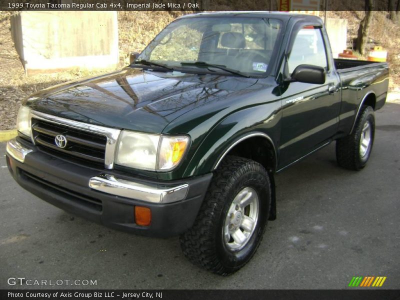 Imperial Jade Mica / Oak 1999 Toyota Tacoma Regular Cab 4x4