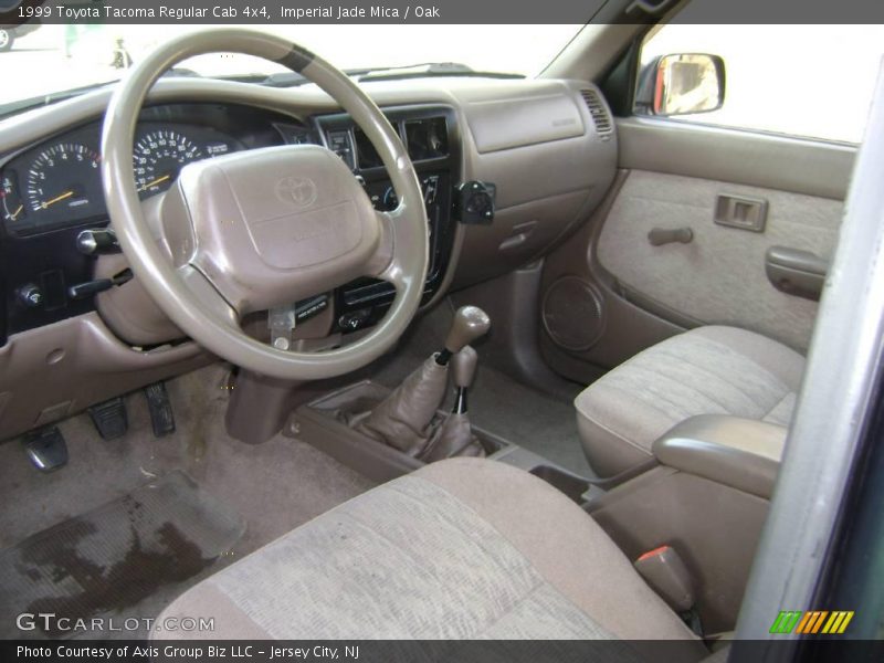 Imperial Jade Mica / Oak 1999 Toyota Tacoma Regular Cab 4x4
