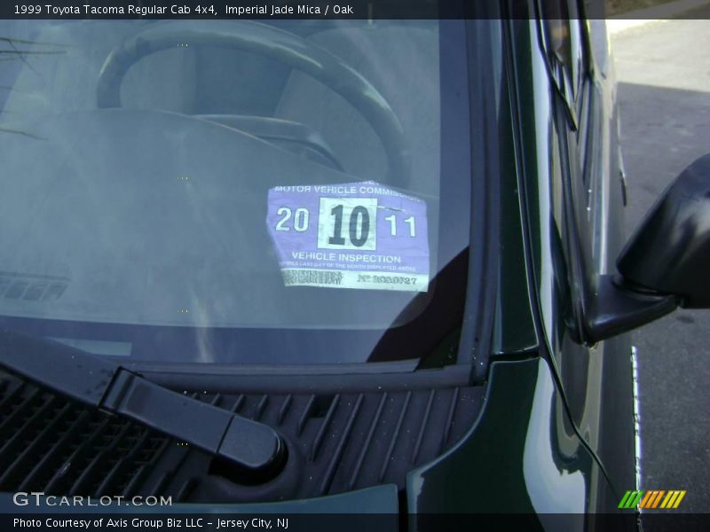 Imperial Jade Mica / Oak 1999 Toyota Tacoma Regular Cab 4x4