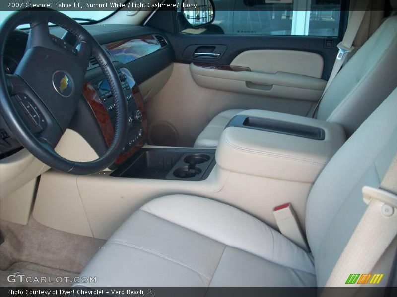Summit White / Light Cashmere/Ebony 2007 Chevrolet Tahoe LT