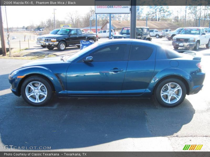 Phantom Blue Mica / Black 2006 Mazda RX-8
