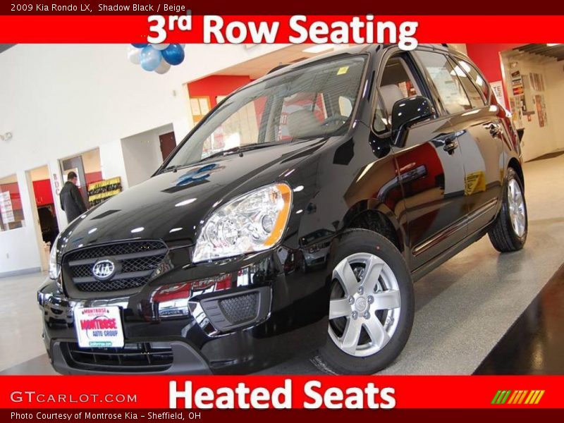 Shadow Black / Beige 2009 Kia Rondo LX