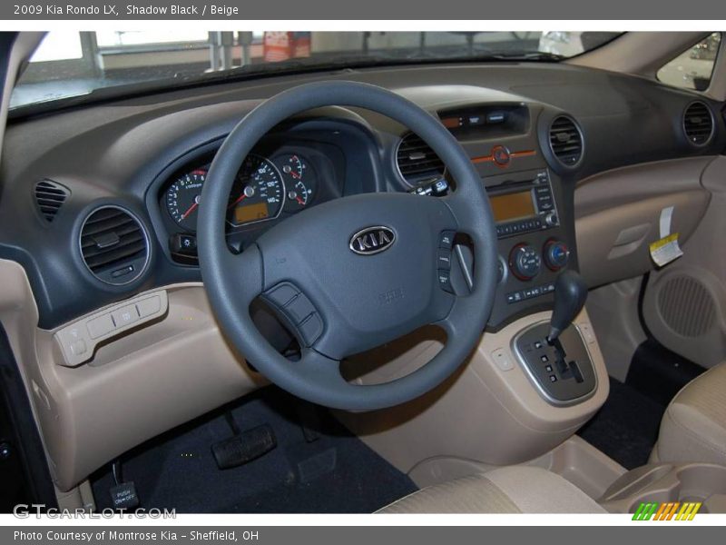 Shadow Black / Beige 2009 Kia Rondo LX