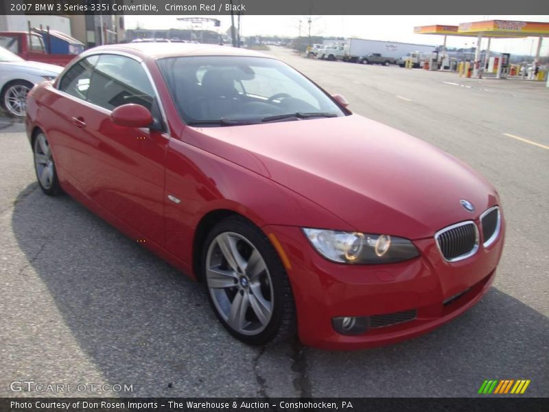 Crimson Red / Black 2007 BMW 3 Series 335i Convertible