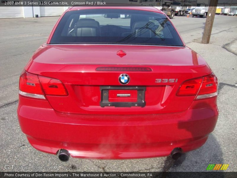 Crimson Red / Black 2007 BMW 3 Series 335i Convertible