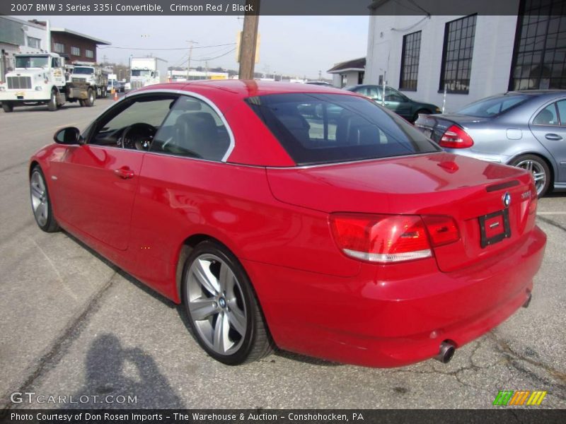 Crimson Red / Black 2007 BMW 3 Series 335i Convertible