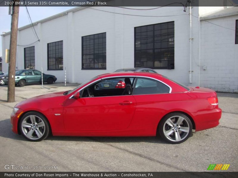 Crimson Red / Black 2007 BMW 3 Series 335i Convertible