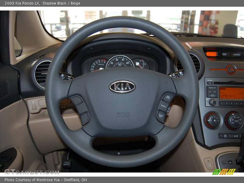 Shadow Black / Beige 2009 Kia Rondo LX