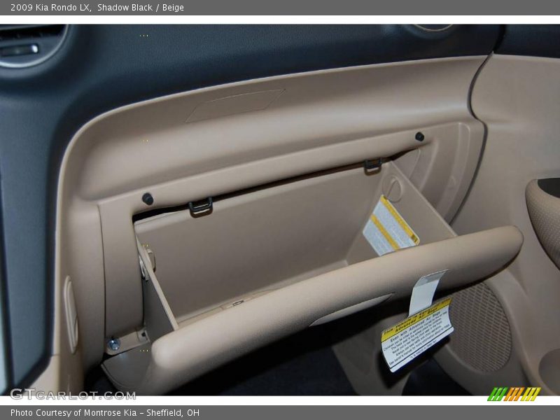 Shadow Black / Beige 2009 Kia Rondo LX