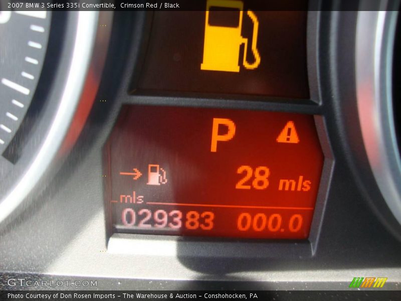 Crimson Red / Black 2007 BMW 3 Series 335i Convertible