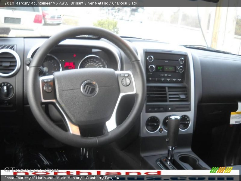 Brilliant Silver Metallic / Charcoal Black 2010 Mercury Mountaineer V6 AWD