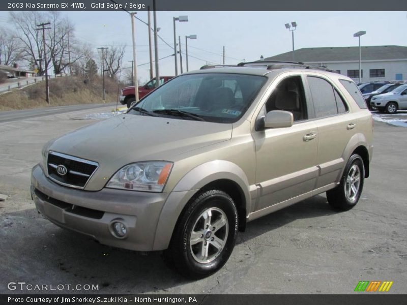 Gold Beige / Beige 2003 Kia Sorento EX 4WD