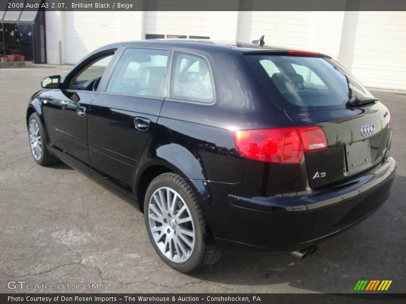 Brilliant Black / Beige 2008 Audi A3 2.0T