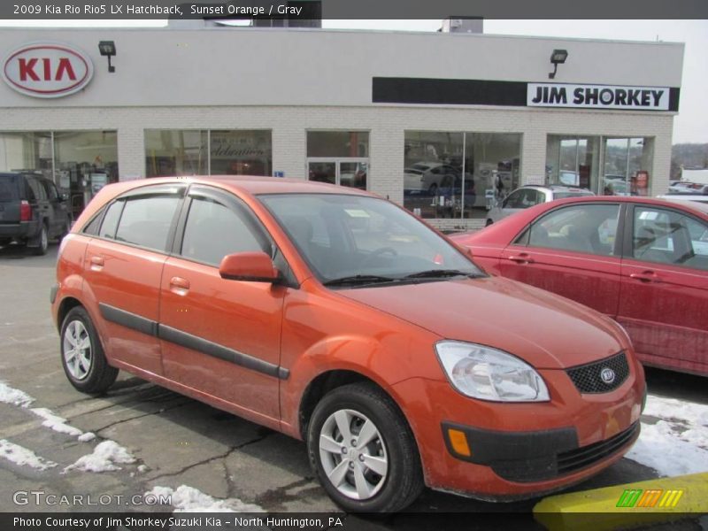 Sunset Orange / Gray 2009 Kia Rio Rio5 LX Hatchback
