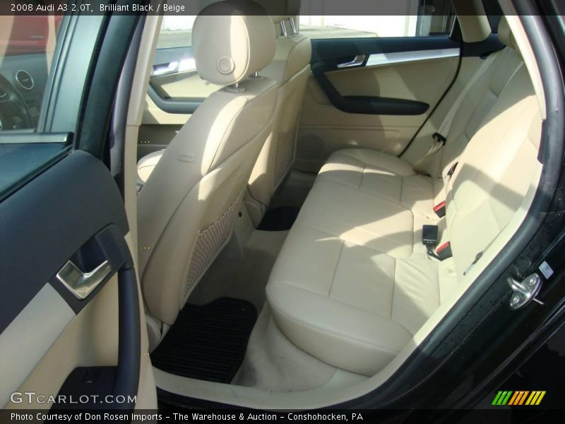 Brilliant Black / Beige 2008 Audi A3 2.0T