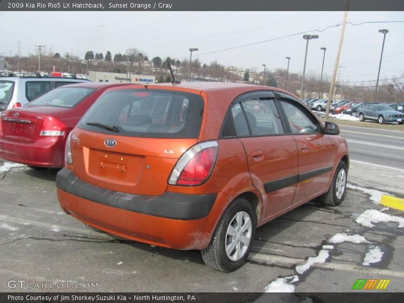 Sunset Orange / Gray 2009 Kia Rio Rio5 LX Hatchback