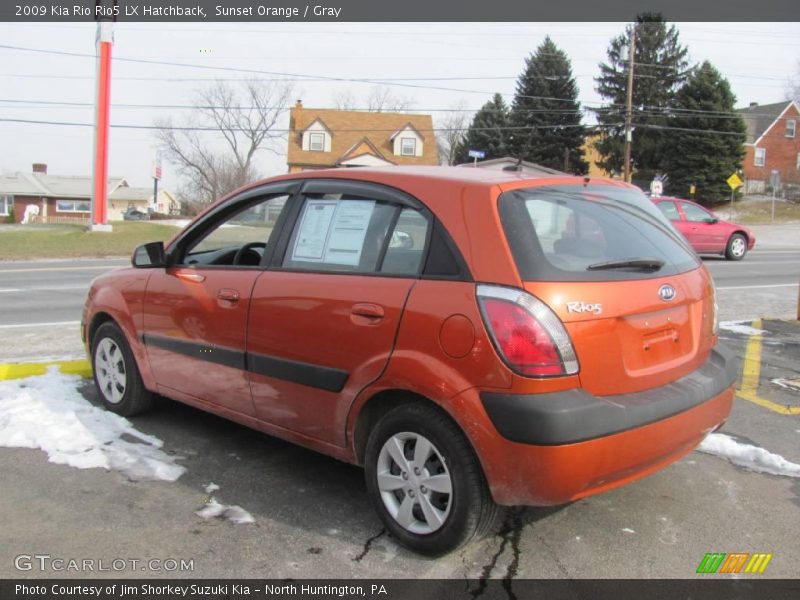 Sunset Orange / Gray 2009 Kia Rio Rio5 LX Hatchback
