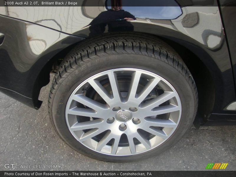 Brilliant Black / Beige 2008 Audi A3 2.0T
