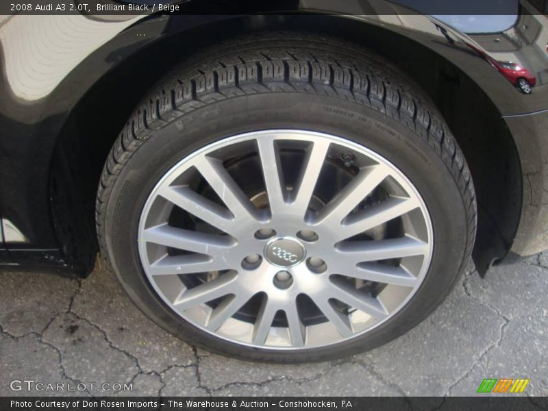 Brilliant Black / Beige 2008 Audi A3 2.0T