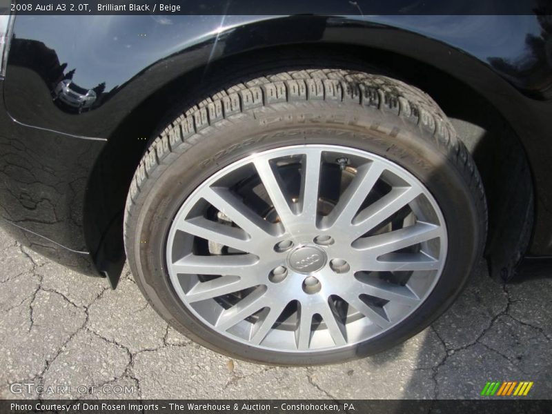 Brilliant Black / Beige 2008 Audi A3 2.0T